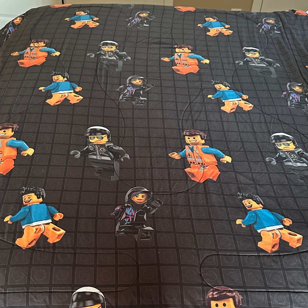 Reversible Lego Movie comforter
